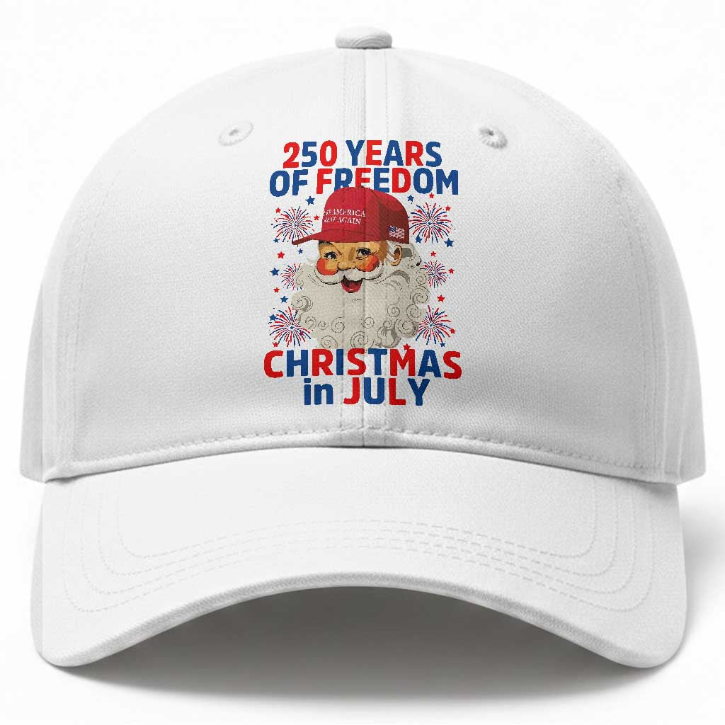 250 Years Of Freedom Baseball Cap Funny Santa Christmas in July TS14 Print Your Wear