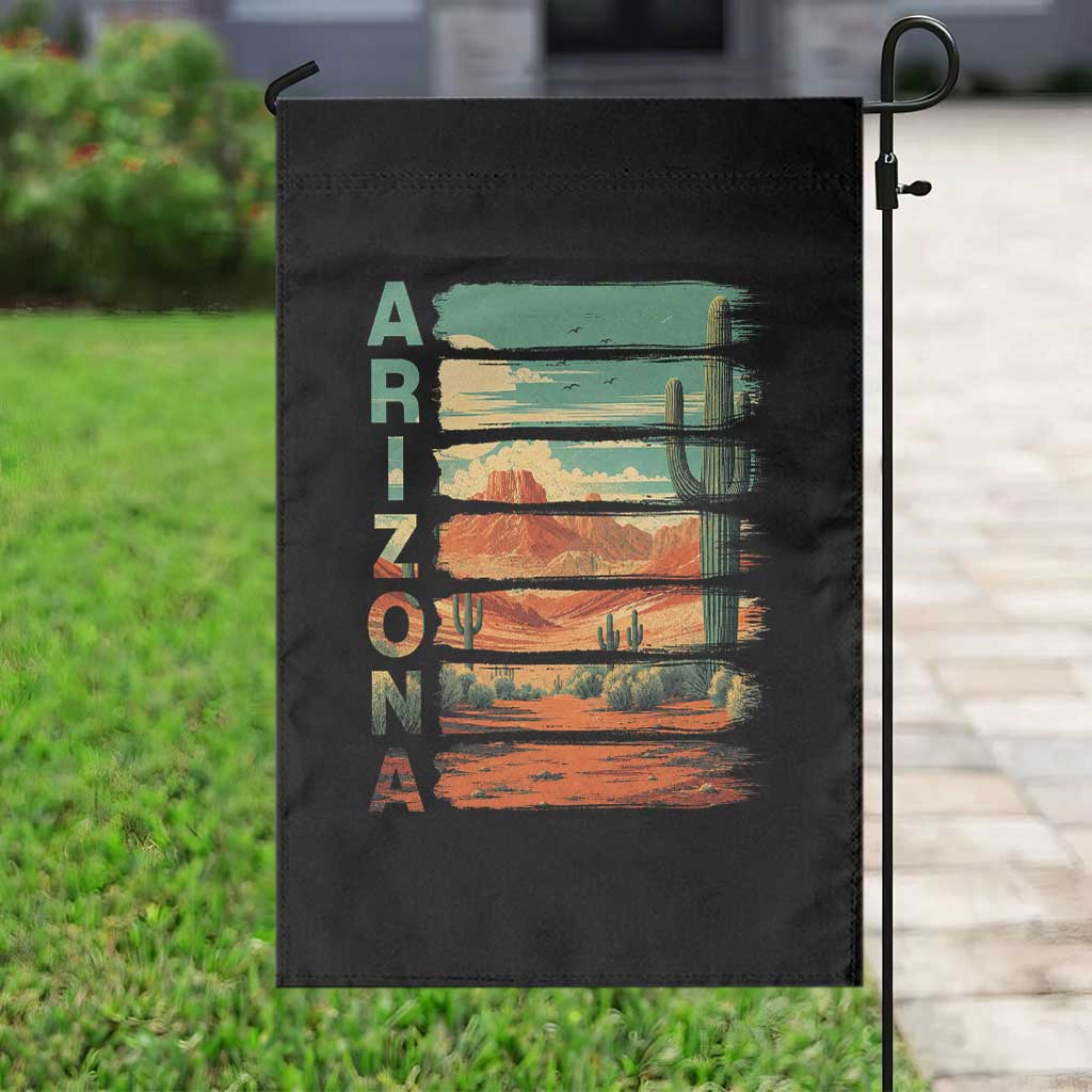 Arizona Desert Cactus Saguaro National Park Retro Garden Flag TS14 Print Your Wear