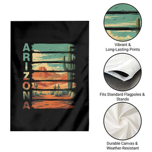 Arizona Desert Cactus Saguaro National Park Retro Garden Flag TS14 Print Your Wear