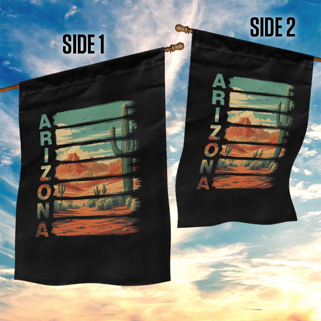 Arizona Desert Cactus Saguaro National Park Retro Garden Flag TS14 Print Your Wear