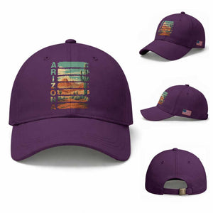 Arizona Desert Cactus Saguaro National Park Retro Baseball Cap TS14 Baseball Cap Universal Fit Purple Print Your Wear