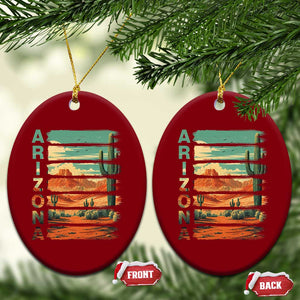 Arizona Desert Cactus Saguaro National Park Retro Ceramic Ornament TS14 Print Your Wear