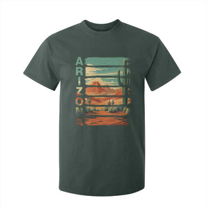 Arizona Desert Cactus Saguaro National Park Retro T Shirt For Kid TS14 Dark Forest Green Print Your Wear