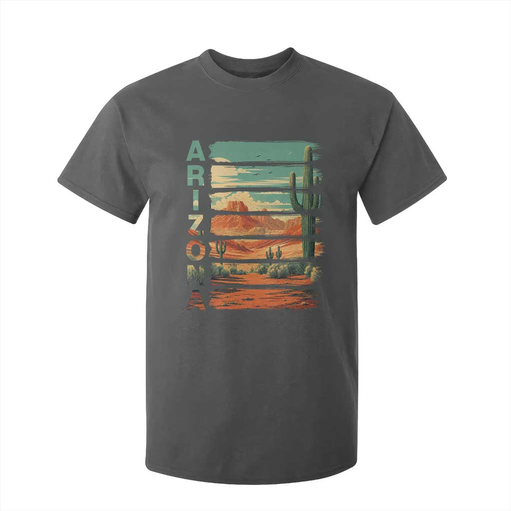 Arizona Desert Cactus Saguaro National Park Retro T Shirt For Kid TS14 Dark Heather Print Your Wear