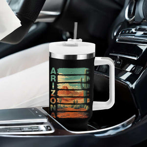 Arizona Desert Cactus Saguaro National Park Retro Tumbler With Handle TS14 Print Your Wear