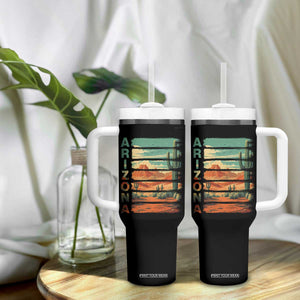 Arizona Desert Cactus Saguaro National Park Retro Tumbler With Handle TS14 Print Your Wear