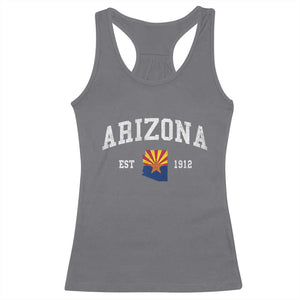 Arizona State Flag Grand Canyon State Established 1912 Racerback Tank Top TS14 Charcoal Print Your Wear