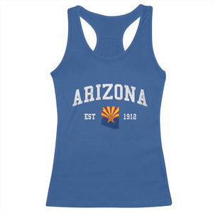 Arizona State Flag Grand Canyon State Established 1912 Racerback Tank Top TS14 Royal Blue Print Your Wear