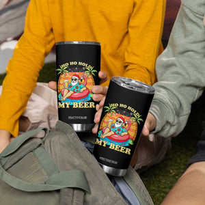 Santa Beer Christmas Tumbler Cup Ho Ho Ho My Beer TS14 Print Your Wear