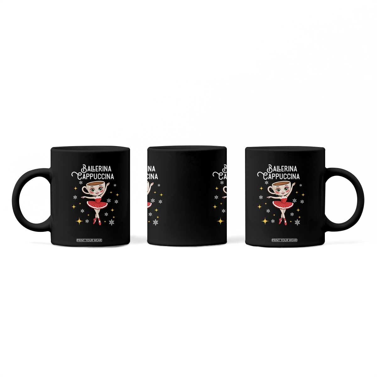 Ballerina Cappuccina Christmas Coffee Mug Italian Brainrot Meme TS14 Print Your Wear