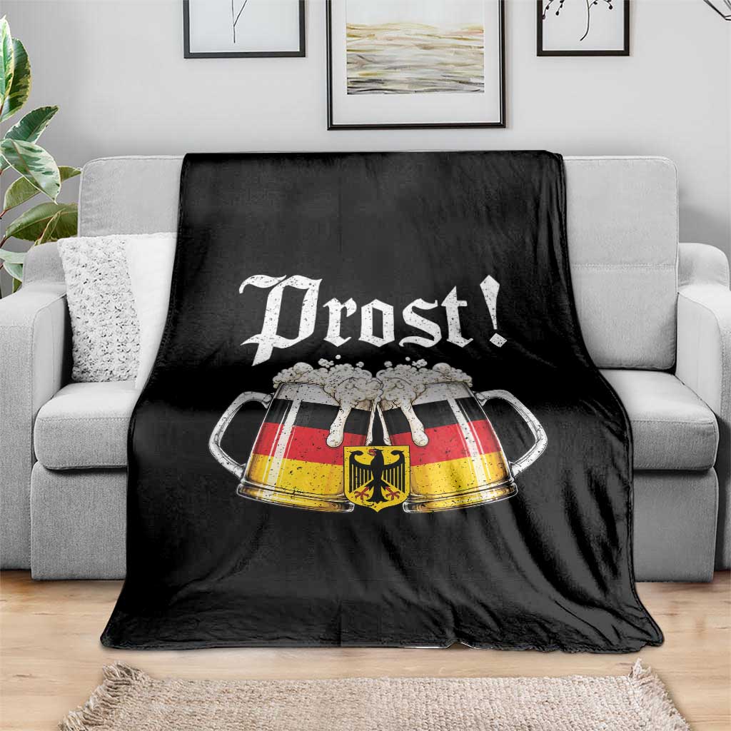 Vintage Oktoberfest Beer Drinking Prost German Festival Throw Blanket