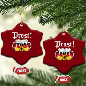 Vintage Oktoberfest Beer Drinking Prost German Festival Ceramic Ornament