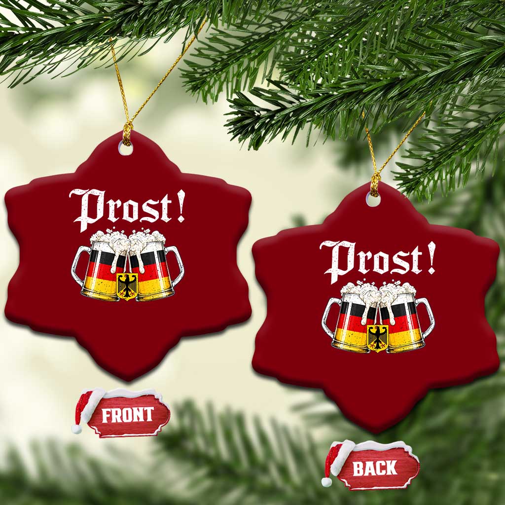 Vintage Oktoberfest Beer Drinking Prost German Festival Ceramic Ornament