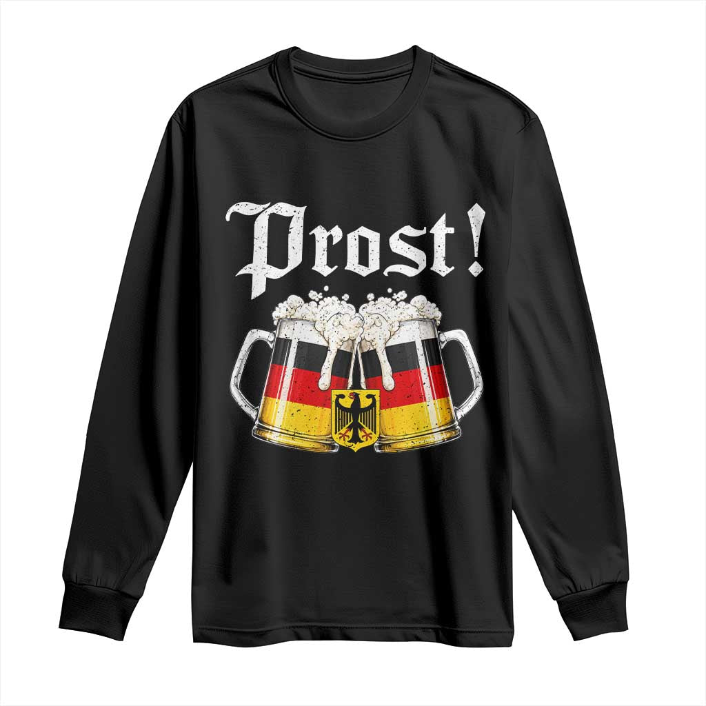 Vintage Oktoberfest Beer Drinking Prost German Festival Long Sleeve Shirt