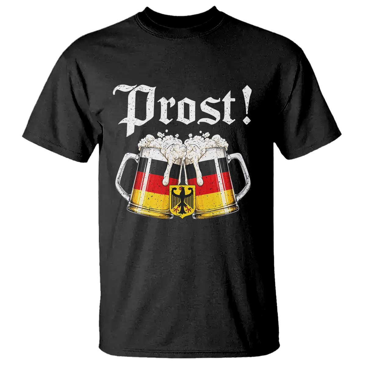 Vintage Oktoberfest Beer Drinking Prost German Festival T Shirt