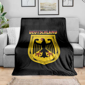 Deutschland Germany Eagle Federal Coat of Arms German Heritage Flag Throw Blanket