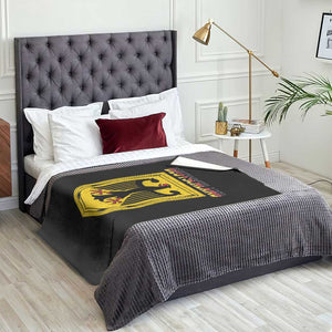 Deutschland Germany Eagle Federal Coat of Arms German Heritage Flag Throw Blanket