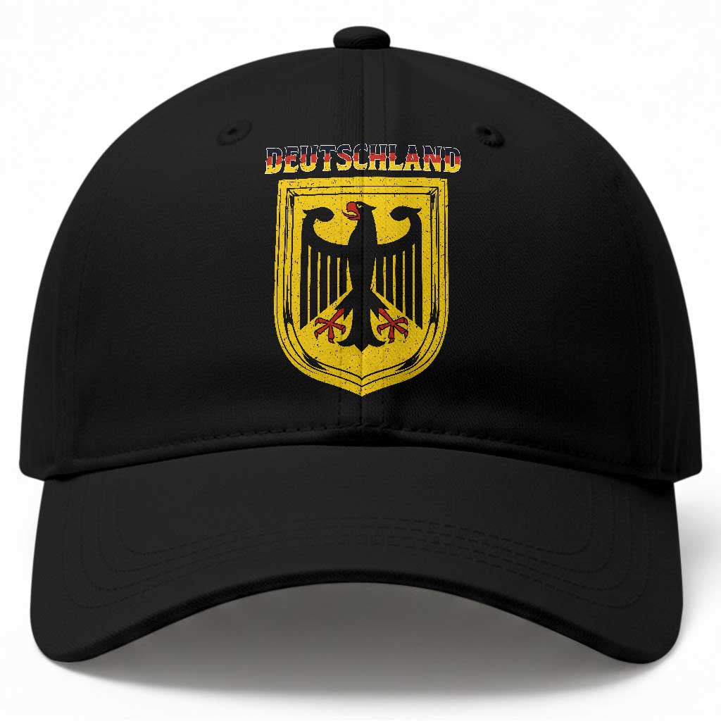 Deutschland Germany Eagle Federal Coat of Arms German Heritage Flag Baseball Cap