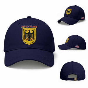 Deutschland Germany Eagle Federal Coat of Arms German Heritage Flag Baseball Cap