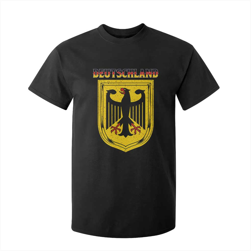 Deutschland Germany Eagle Federal Coat of Arms German Heritage Flag T Shirt For Kid