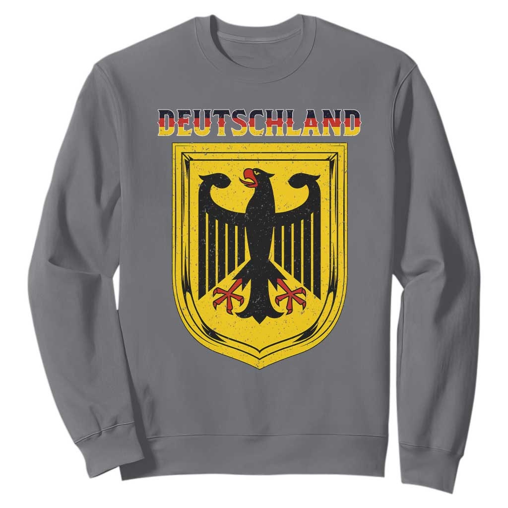 Deutschland Germany Eagle Federal Coat of Arms German Heritage Flag Sweatshirt