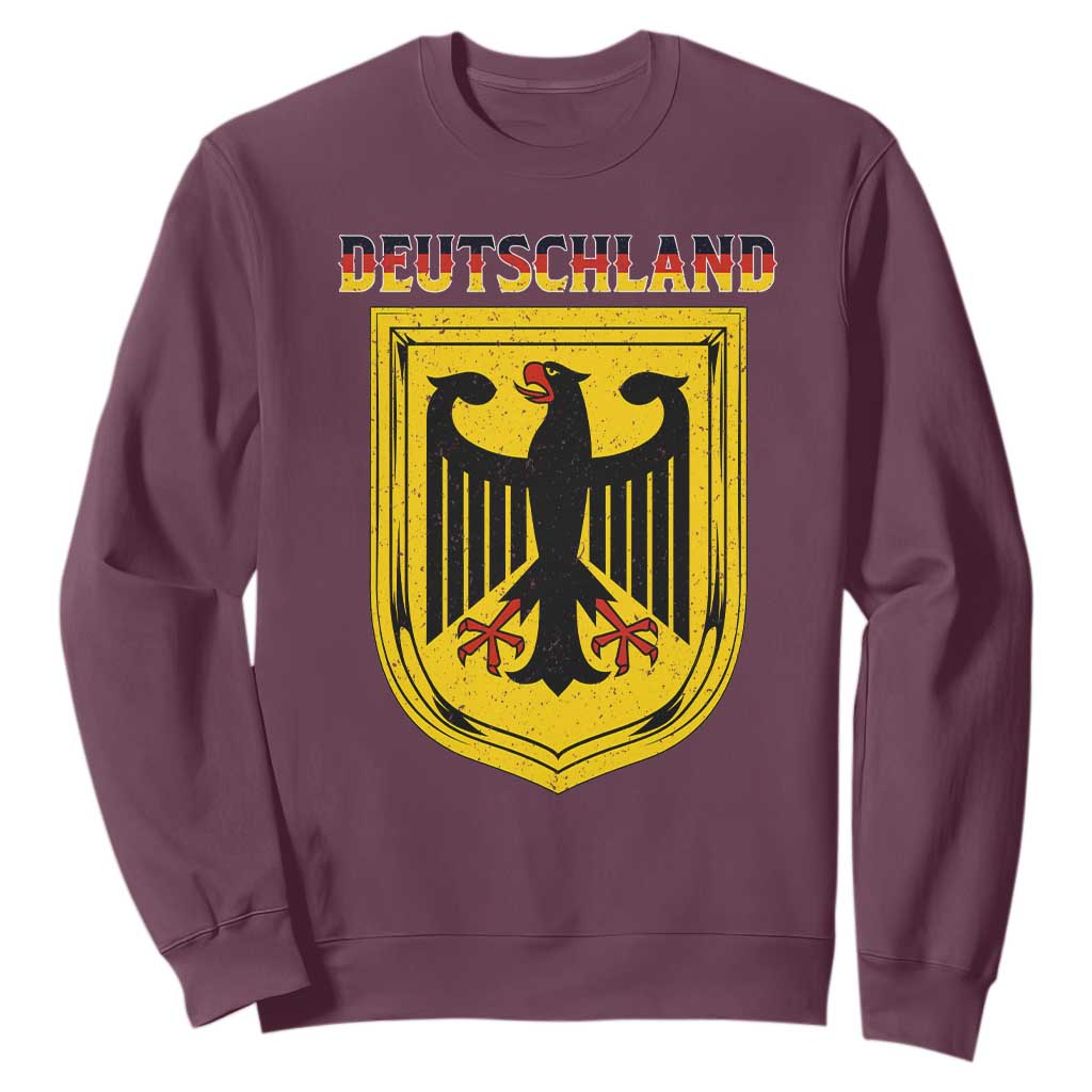 Deutschland Germany Eagle Federal Coat of Arms German Heritage Flag Sweatshirt