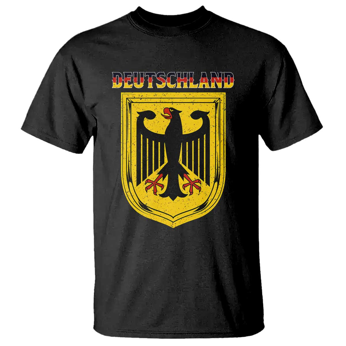 Deutschland Germany Eagle Federal Coat of Arms German Heritage Flag T Shirt