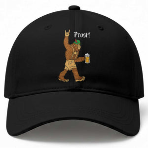 German Bigfoot Sasquatch Beer Lederhosen Baseball Cap Funny Oktoberfest Drinking Prost