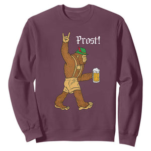 German Bigfoot Sasquatch Beer Lederhosen Sweatshirt Funny Oktoberfest Drinking Prost