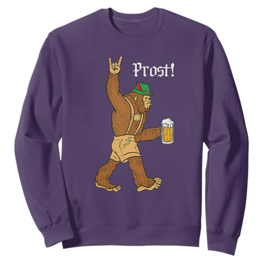German Bigfoot Sasquatch Beer Lederhosen Sweatshirt Funny Oktoberfest Drinking Prost