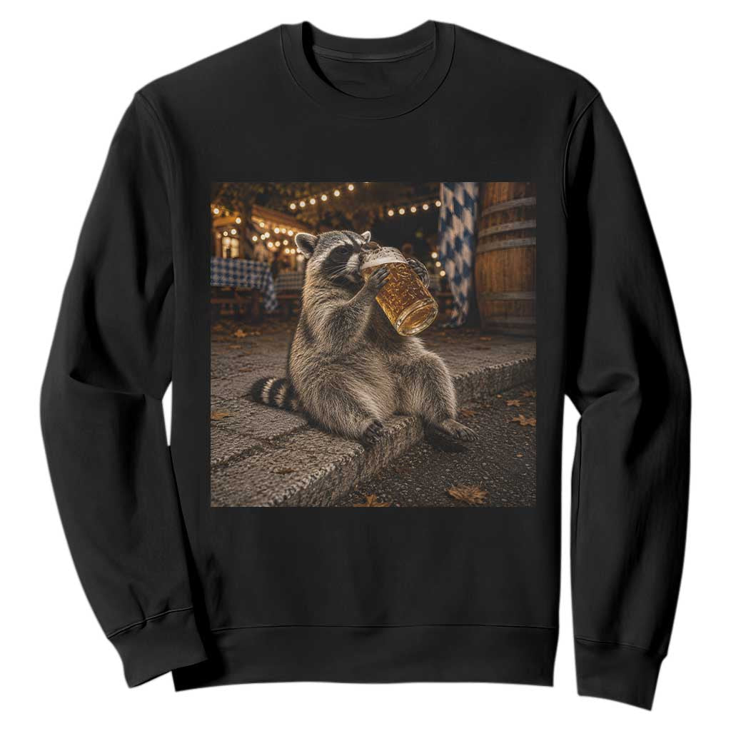 Oktoberfest Raccoon German Beer Festival Drinking Prost Beer Lover Sweatshirt