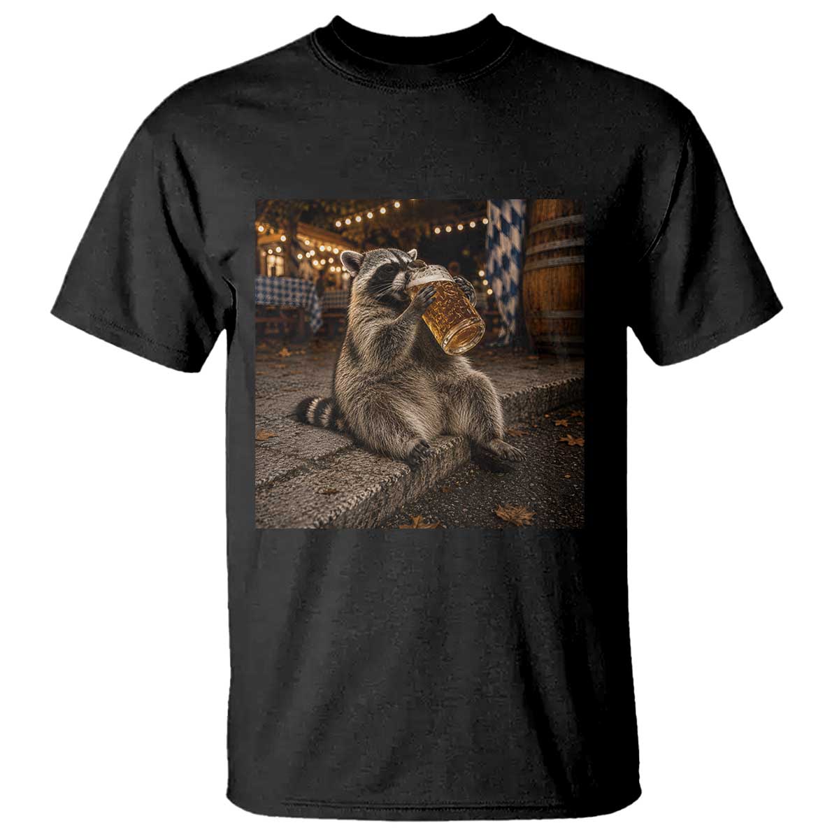 Oktoberfest Raccoon German Beer Festival Drinking Prost Beer Lover T Shirt