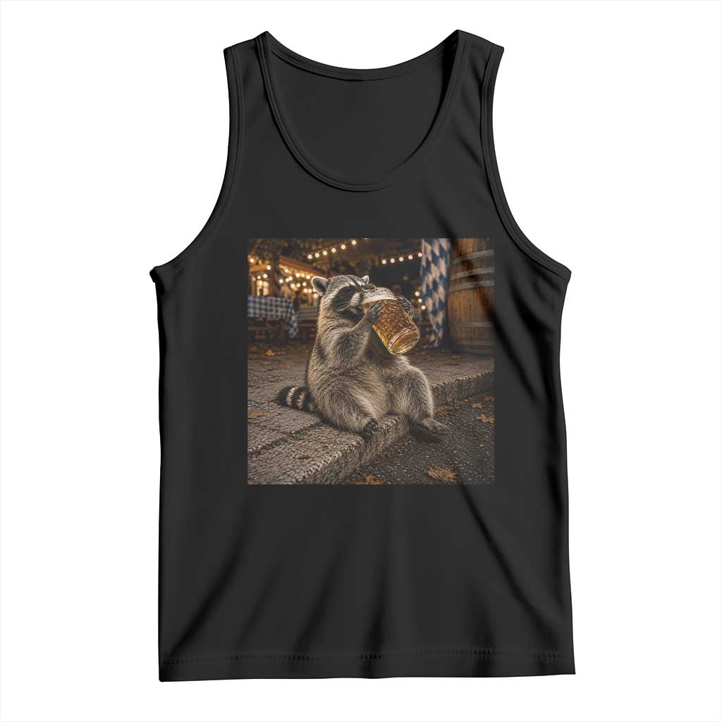 Oktoberfest Raccoon German Beer Festival Drinking Prost Beer Lover Tank Top