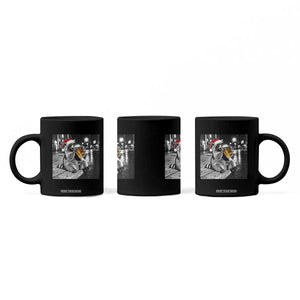 Christmas Raccoon Drinking Beer Trash Panda Feral Coffee Mug