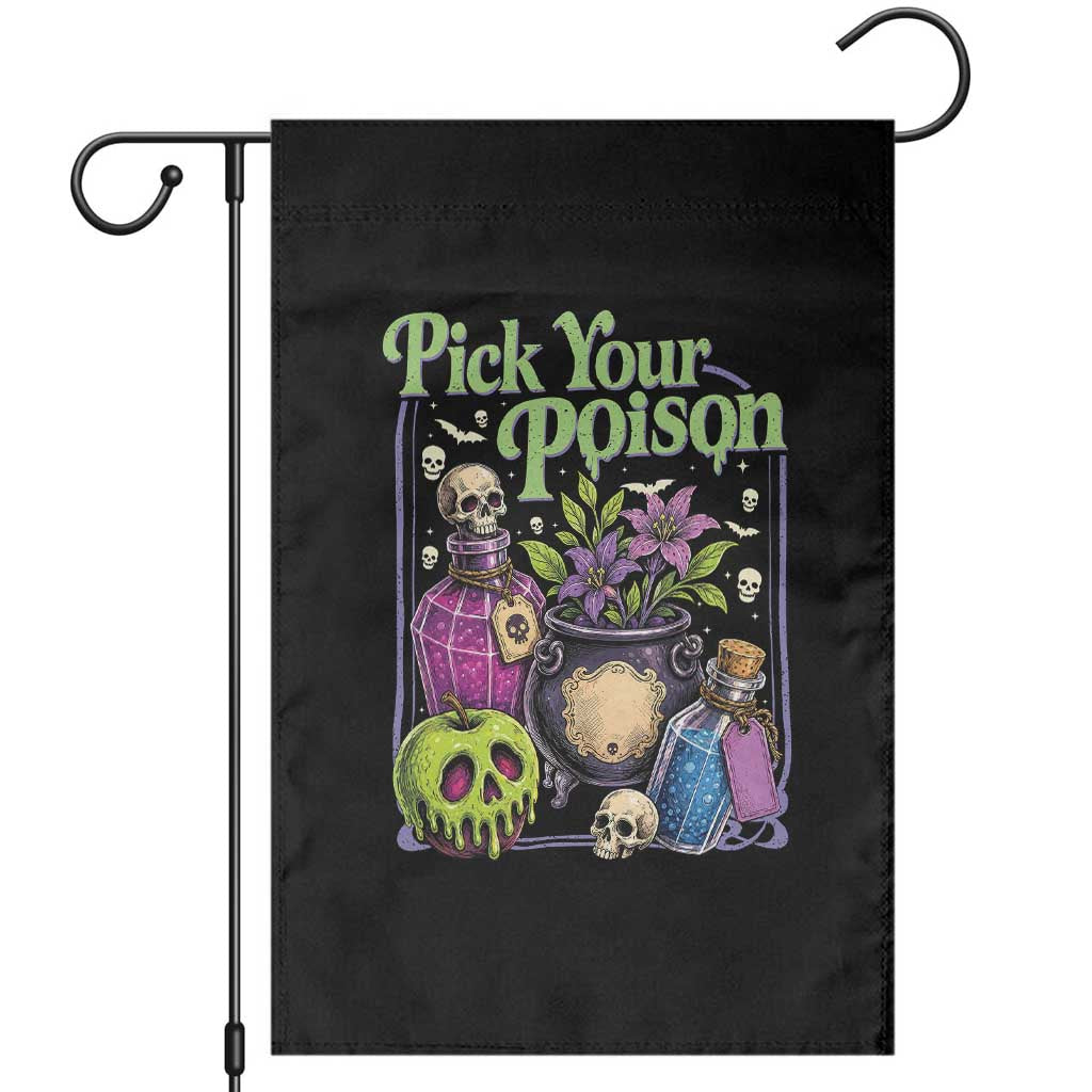 Pick Your Poison Garden Flag Vintage Princess Halloween