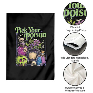 Pick Your Poison Garden Flag Vintage Princess Halloween