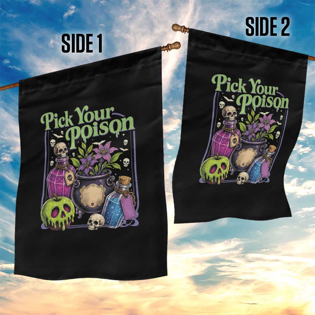 Pick Your Poison Garden Flag Vintage Princess Halloween