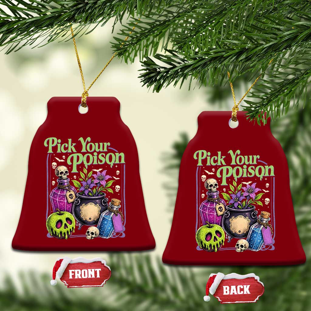 Pick Your Poison Ceramic Ornament Vintage Princess Halloween