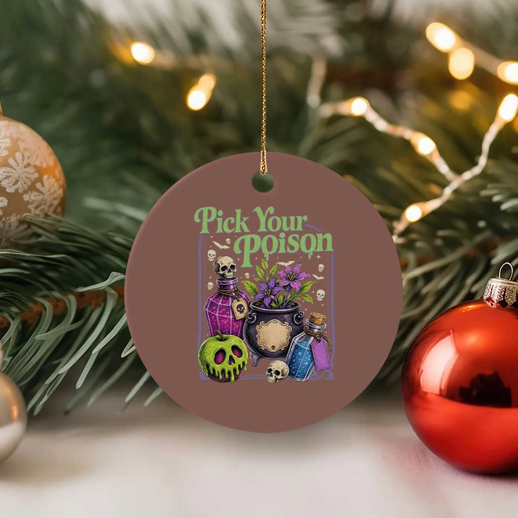 Pick Your Poison Ceramic Ornament Vintage Princess Halloween