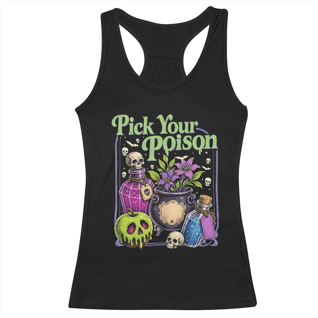 Pick Your Poison Racerback Tank Top Vintage Princess Halloween