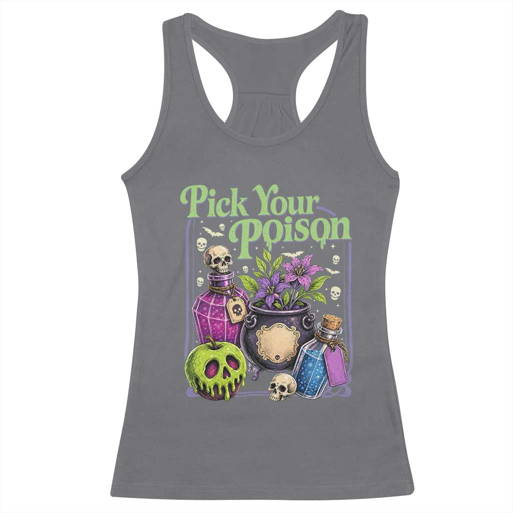 Pick Your Poison Racerback Tank Top Vintage Princess Halloween