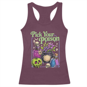 Pick Your Poison Racerback Tank Top Vintage Princess Halloween
