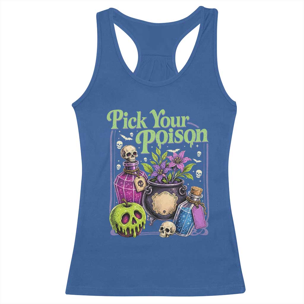 Pick Your Poison Racerback Tank Top Vintage Princess Halloween