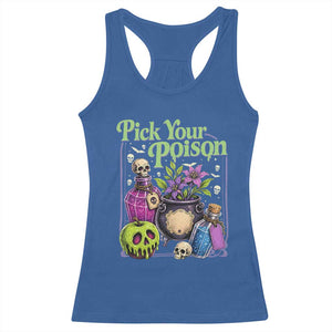 Pick Your Poison Racerback Tank Top Vintage Princess Halloween