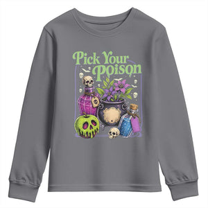 Pick Your Poison Youth Sweatshirt Vintage Princess Halloween