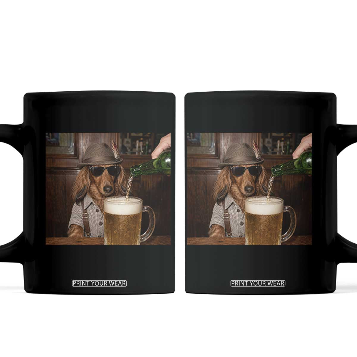 Dachshund Oktoberfest Coffee Mug Funny Wiener Dog German Beer Drinking Festival