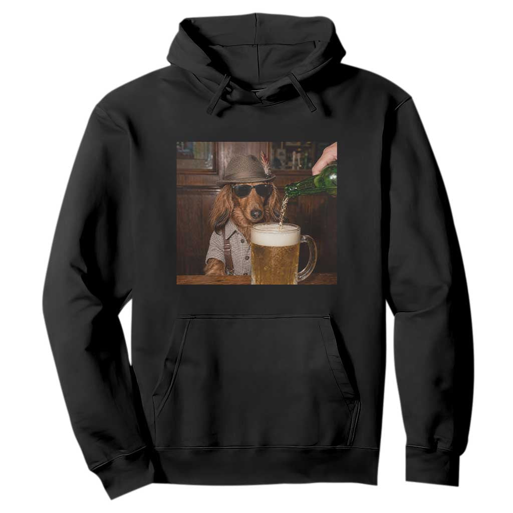 Dachshund Oktoberfest Hoodie Funny Wiener Dog German Beer Drinking Festival