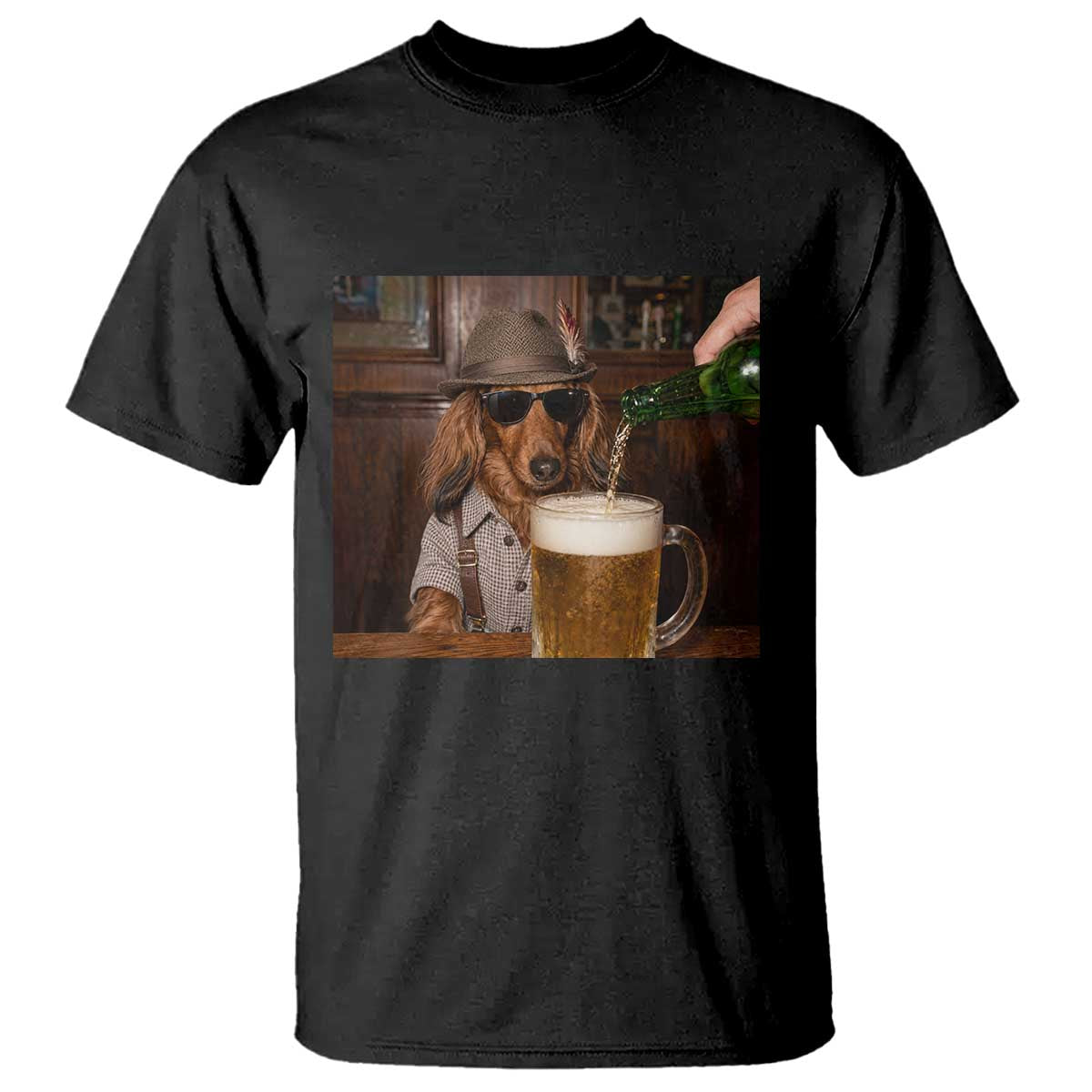 Dachshund Oktoberfest T Shirt Funny Wiener Dog German Beer Drinking Festival