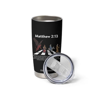Jesus Christian Tumbler Cup Cross Bible Verse Matthew 2:13 TS14 Print Your Wear