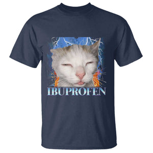 Funny Cat Meme T Shirt Ibuprofen Silly Kitten TS14 Navy Print Your Wear